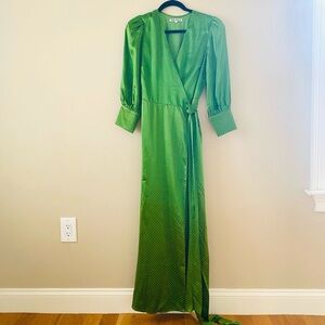 Reformation Merrick silk wrap dress (NWT) Size M